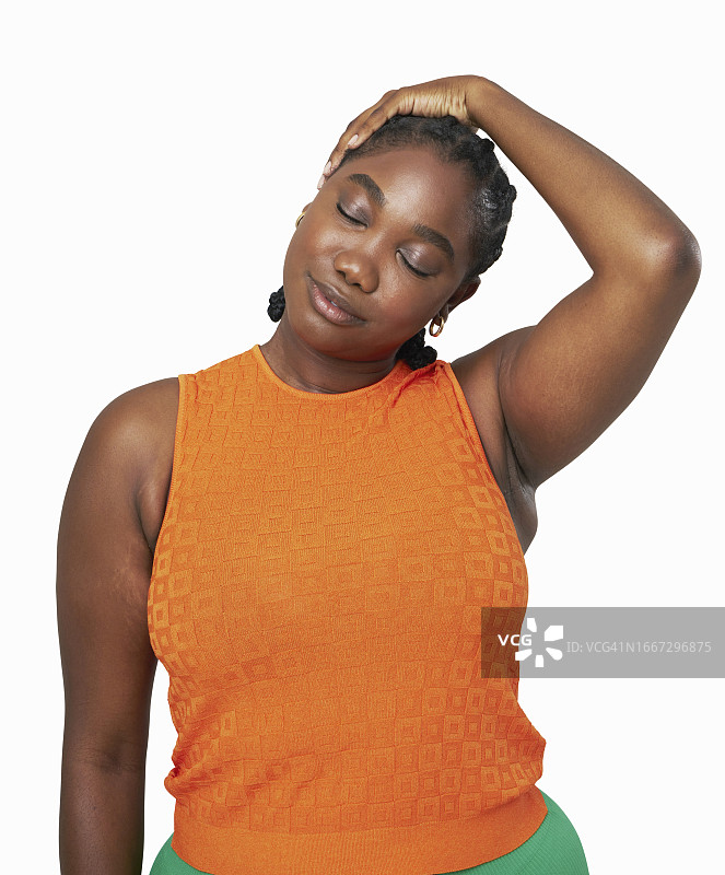 颈部伸展图片素材