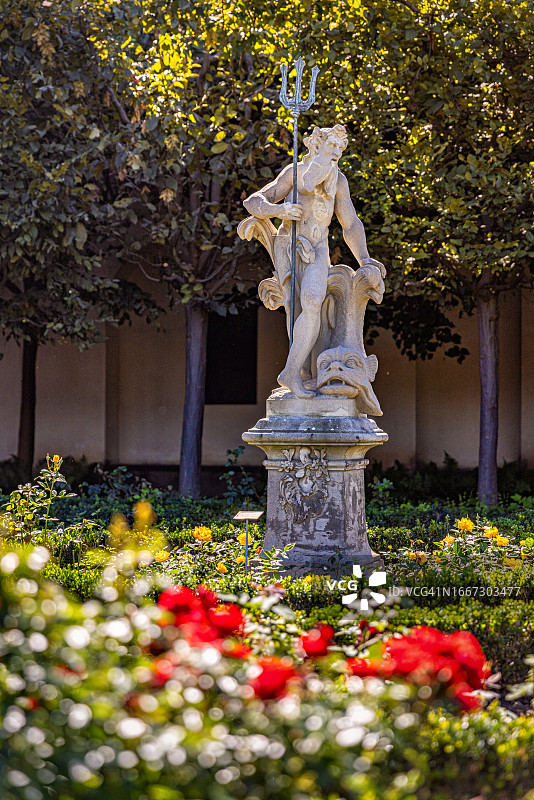 德国巴伐利亚班贝格的海王星雕像图片素材