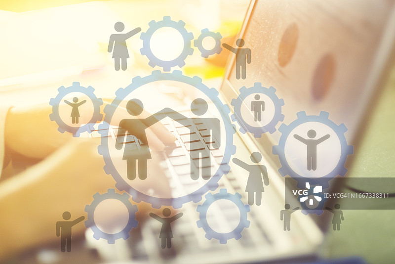 笔记本电脑和图标图片素材