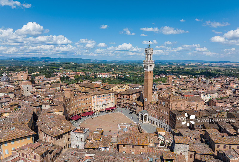 意大利锡耶纳鸟瞰图图片素材