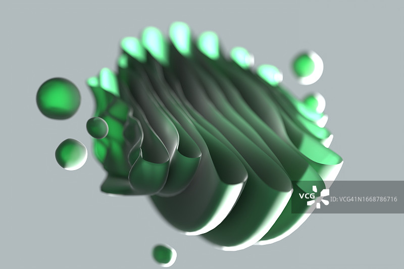 活细胞中的细胞器：高尔基体图片素材
