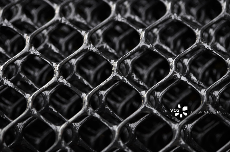 农业用黑色塑料网特写图片素材