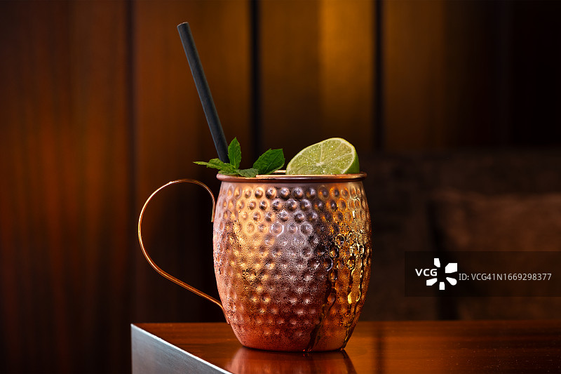 莫斯科骡子鸡尾酒图片素材