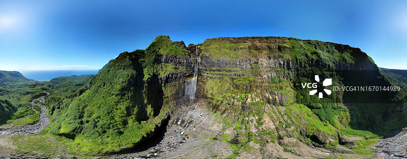 里贝拉格兰德瀑布全景图片素材