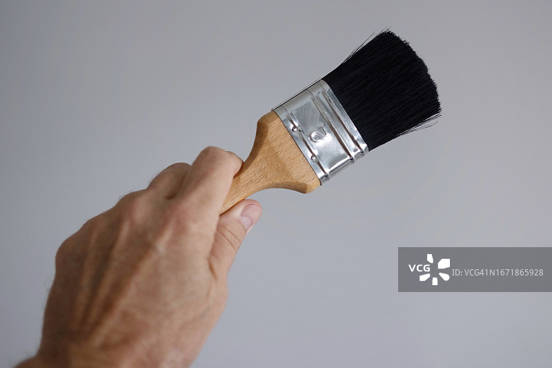 我手中画笔的俯视照片图片素材