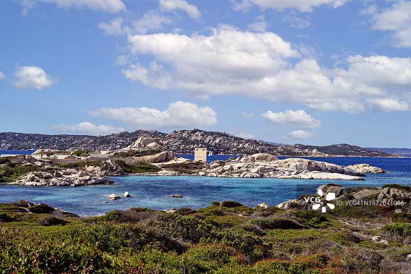 马达莱纳岛蓬塔泰格瞭望塔图片素材