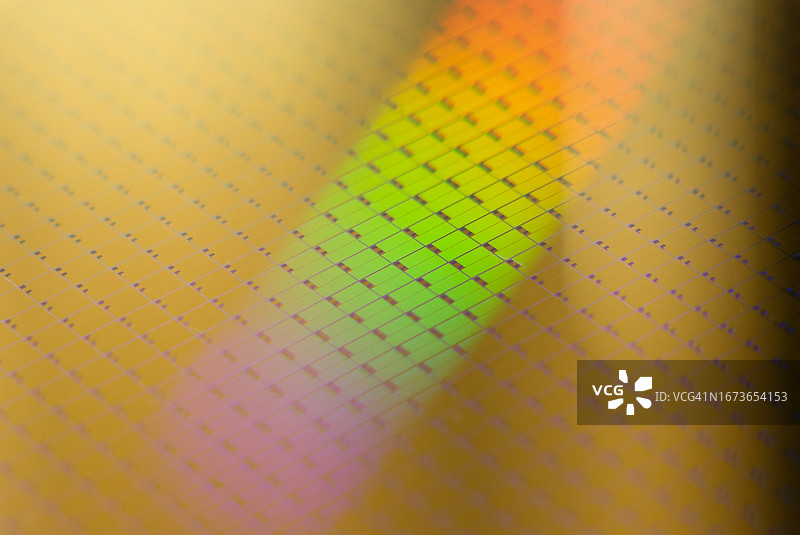 半导体晶圆特写图片素材