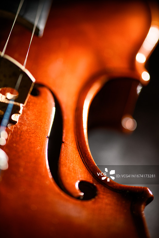 中提琴F型音孔特写图片素材