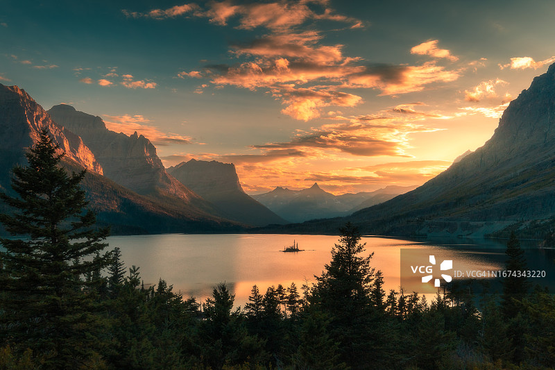 野鹅岛的日落图片素材