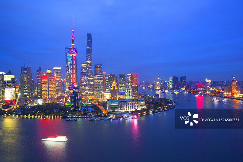 上海天际线景色图片素材