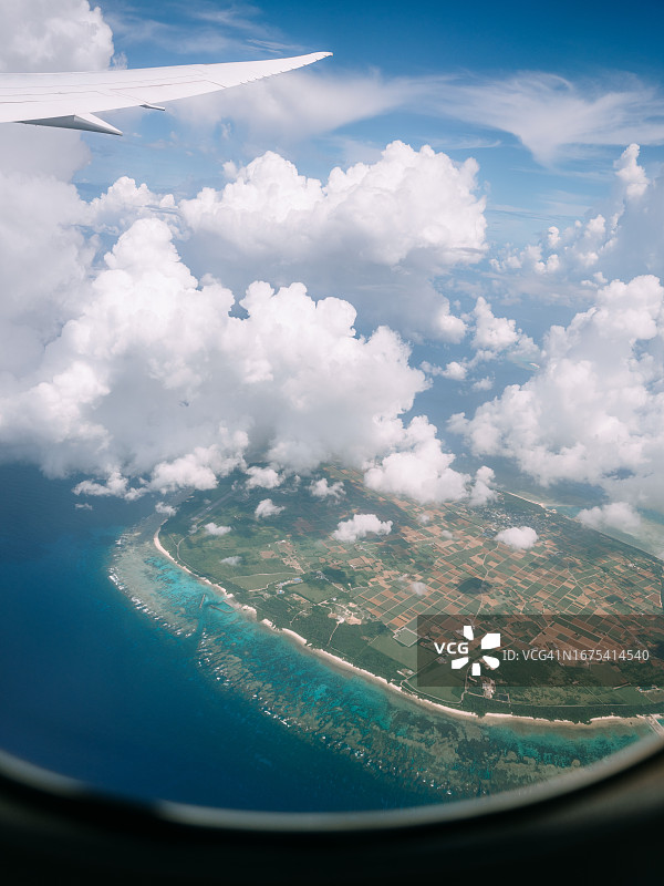 日本冲绳 Tarama 岛鸟瞰图片素材