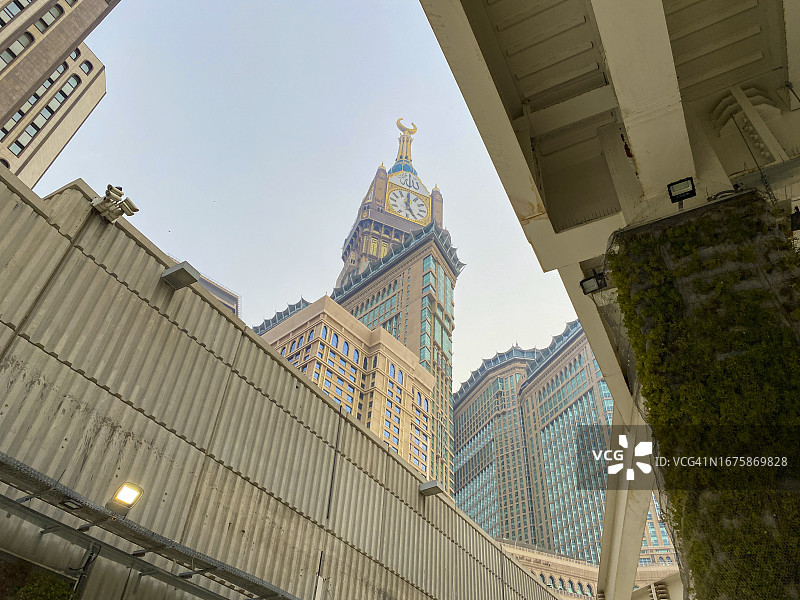 沙特阿拉伯麦加的钟楼或Abraj Al Bait图片素材