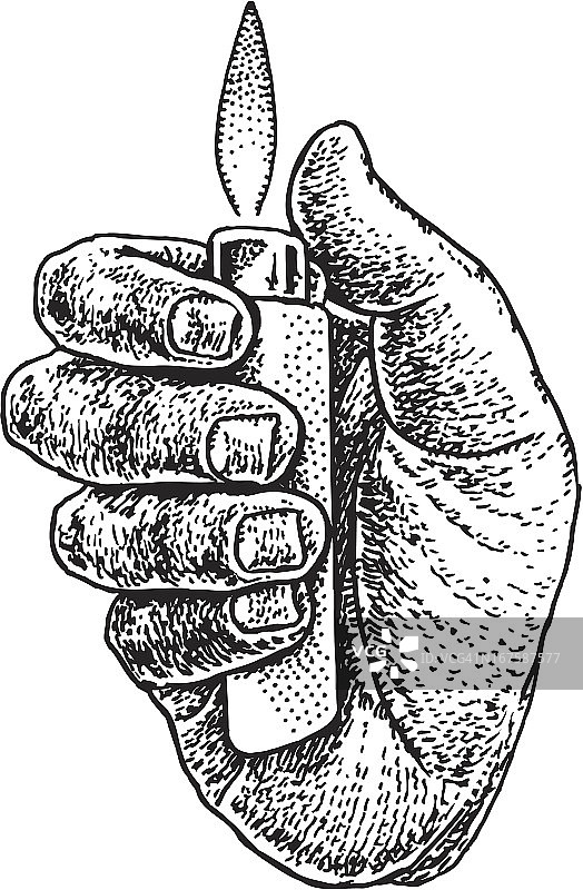 打火机和手图片素材