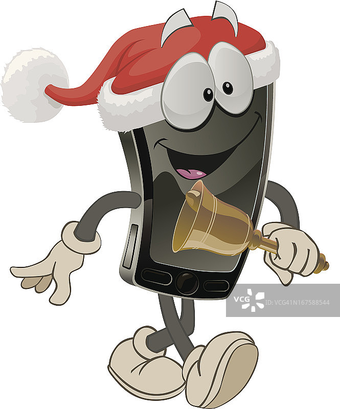 智能手机圣诞节图片素材