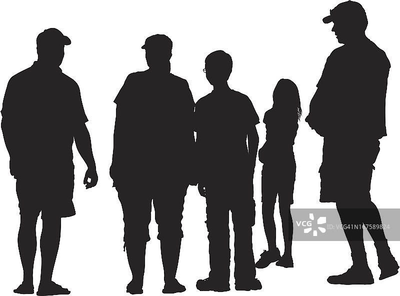 街上的休闲人群图片素材