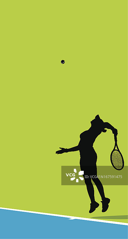 矢量插画：女子网球运动员图片素材