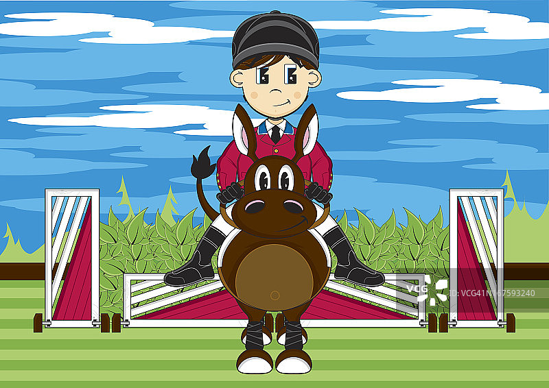 马术障碍赛跳跃图片素材