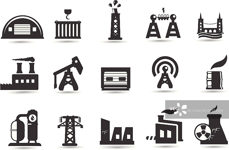 工业与工厂图标图片素材