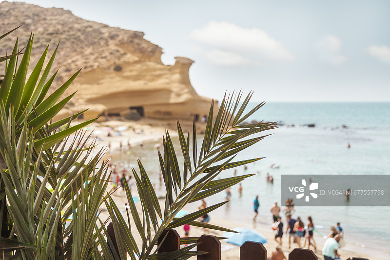 阿尔梅里亚普尔皮镇的“科科德斯海滩”图片素材