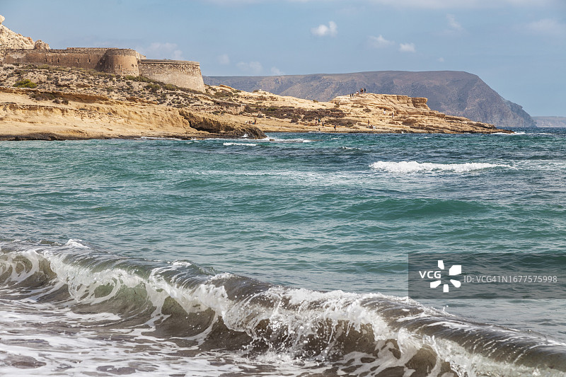 加塔角自然公园罗达尔基拉尔的普拉亚佐海滩图片素材