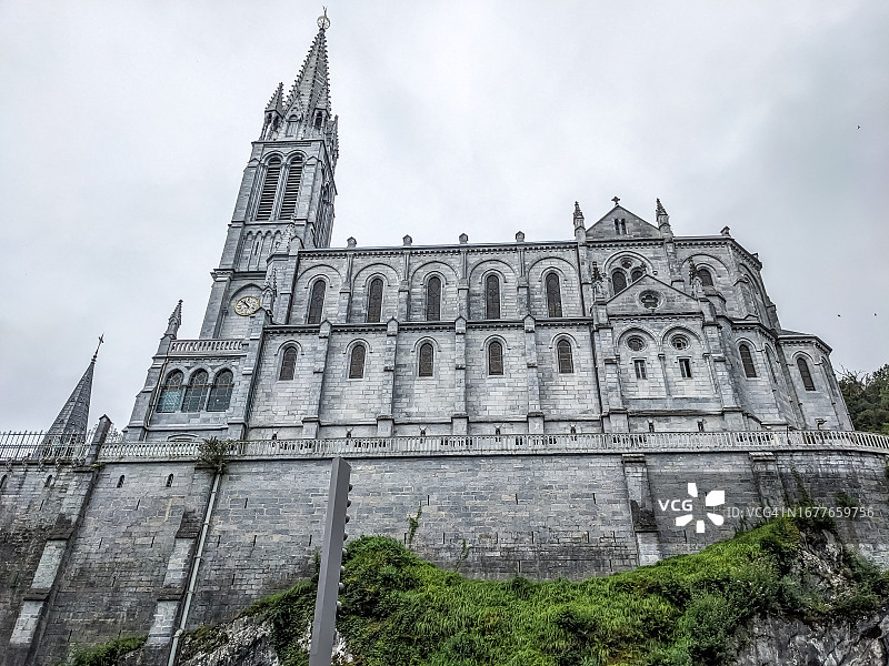 卢尔德圣母朝圣地图片素材