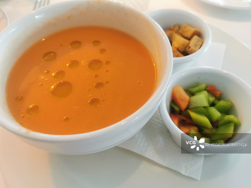 西班牙凉菜汤图片素材