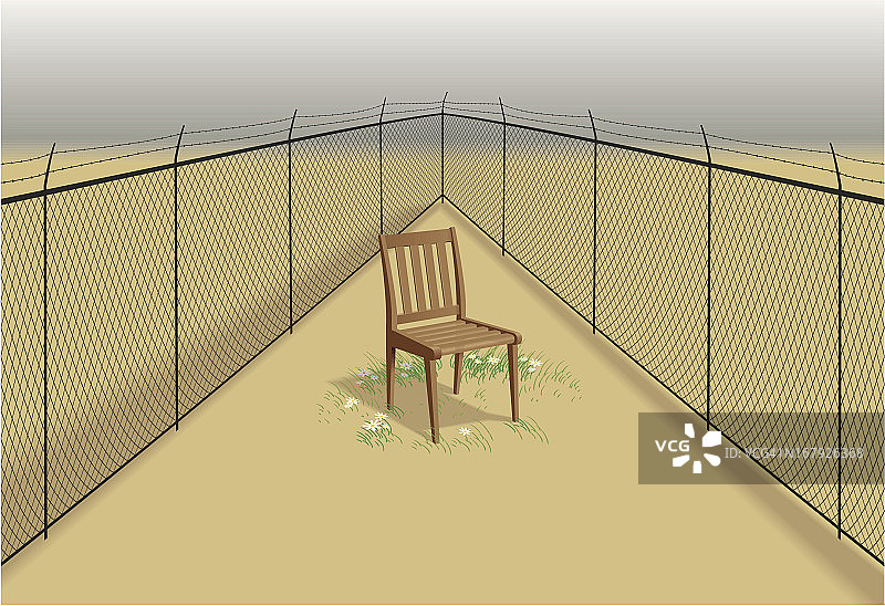 困在角落图片素材