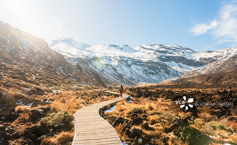 汤加里罗国家公园小径图片素材