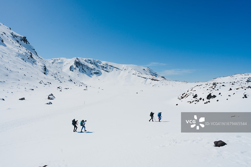 徒步旅行者，经验丰富的步行者图片素材