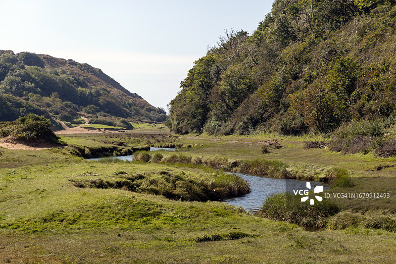戈尔半岛，英国南威尔士图片素材