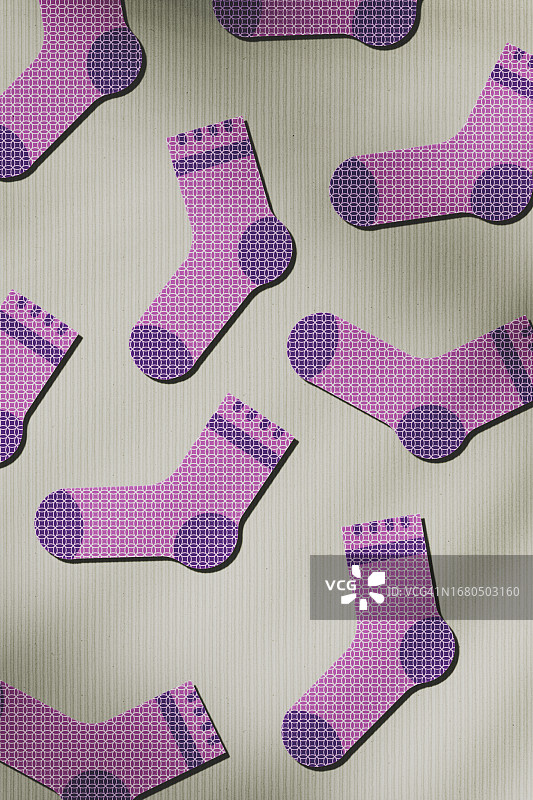 袜子图案无缝背景图片素材