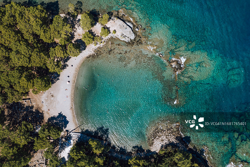 土耳其安塔利亚法塞利斯湾航拍景观图片素材
