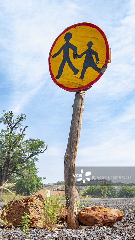 马里手绘路标图片素材