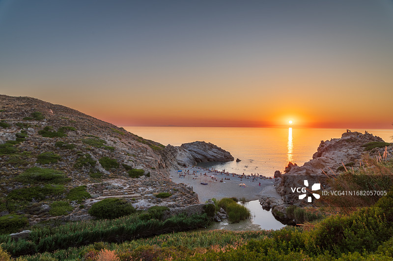 海滩日落图片素材