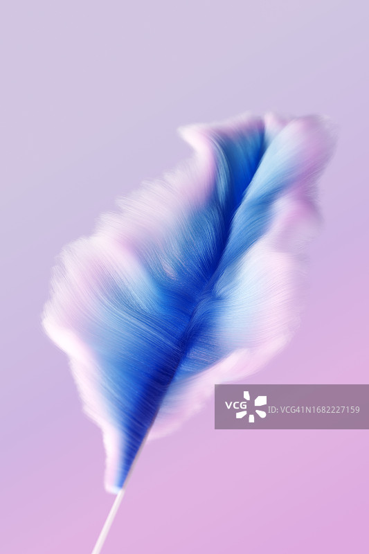 彩色蓬松蓝色羽毛抽象背景图片素材