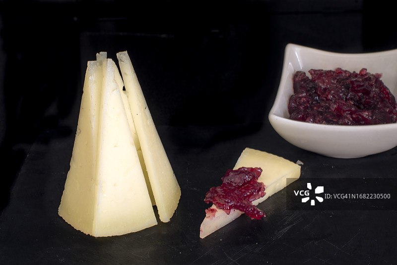 草莓酱奶酪金字塔图片素材