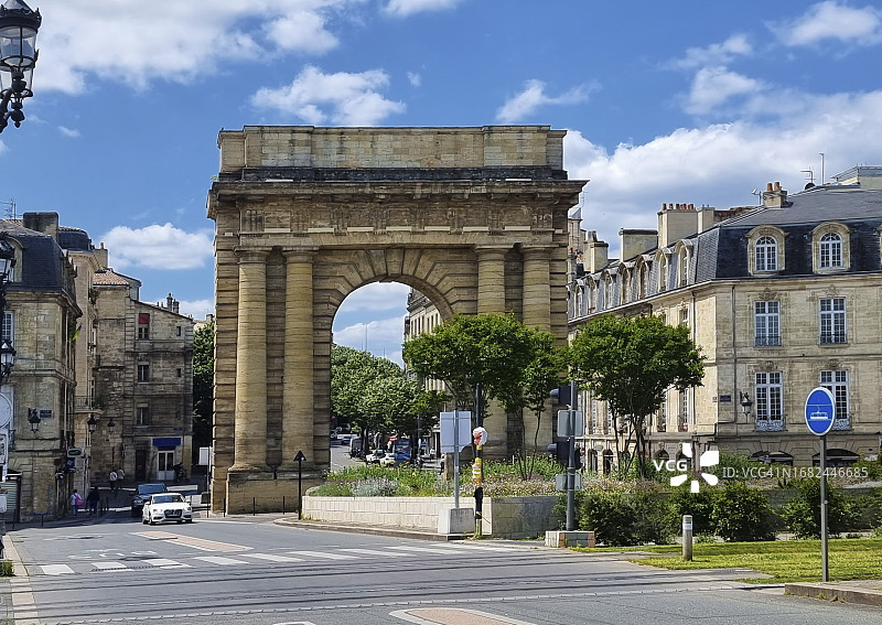 法国波尔多的勃艮第门图片素材