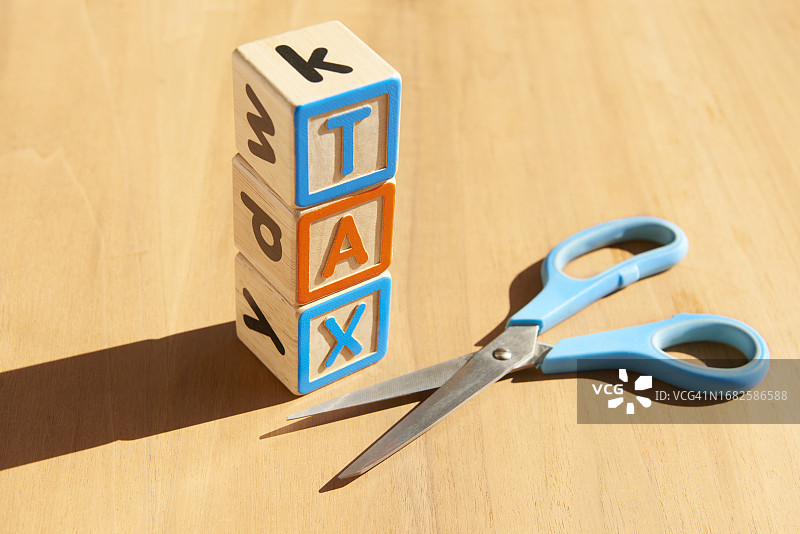 美国国税局减税图片素材