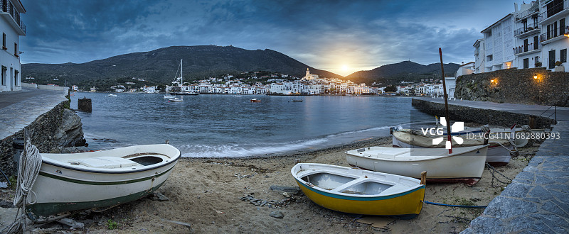 西班牙加泰罗尼亚赫罗纳卡达克斯风光图片素材