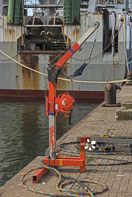 橙色Honor Mini起重机图片素材