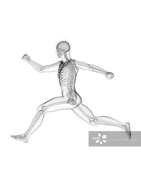 跑步的男人插画图片素材