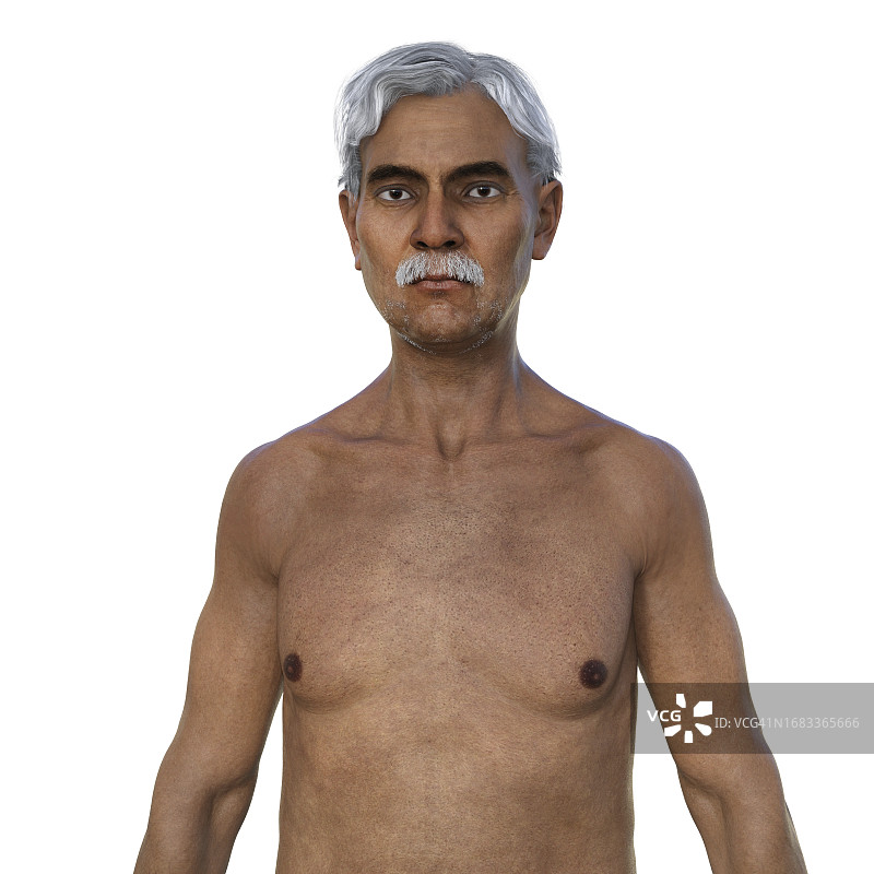 男性上半身插画图片素材