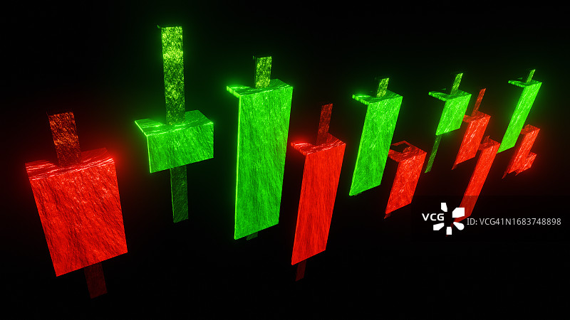 股市日式蜡烛图图片素材