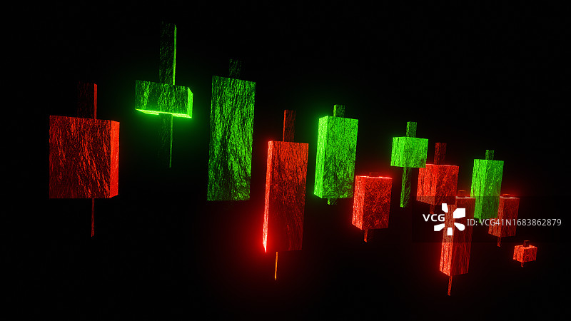 股市日式蜡烛图图片素材