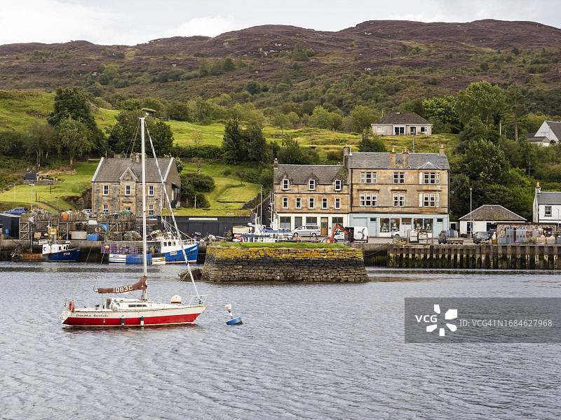 英国苏格兰金泰尔半岛塔伯特港口图片素材
