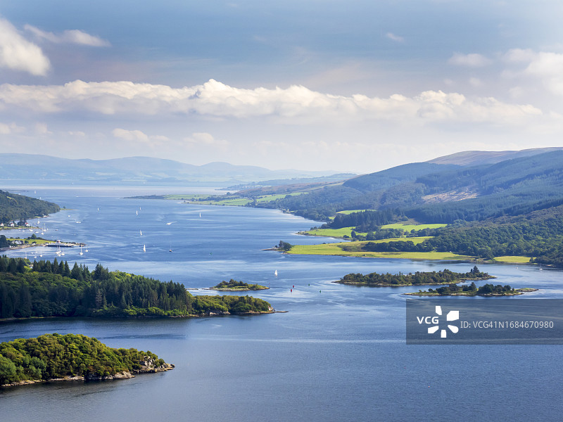 苏格兰布特岛和布特海峡图片素材