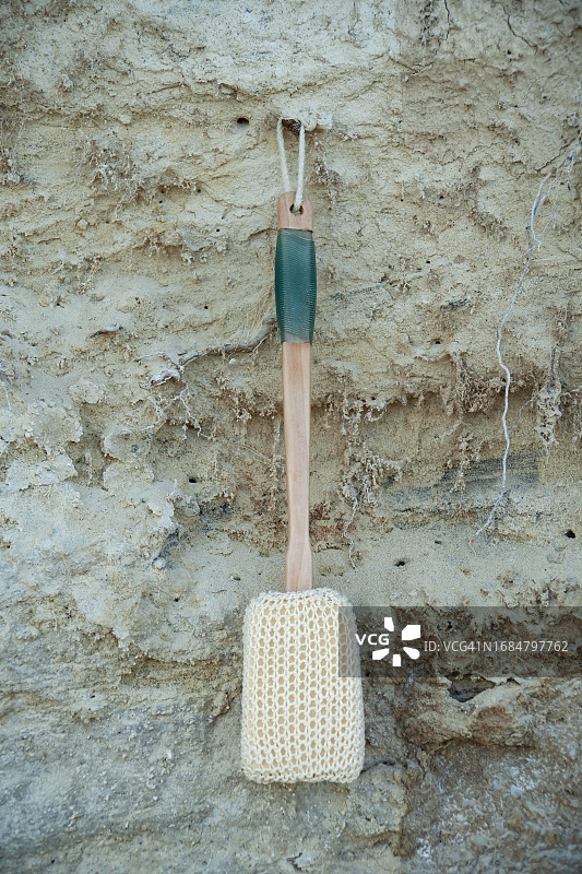 淋浴刷和丝瓜络图片素材