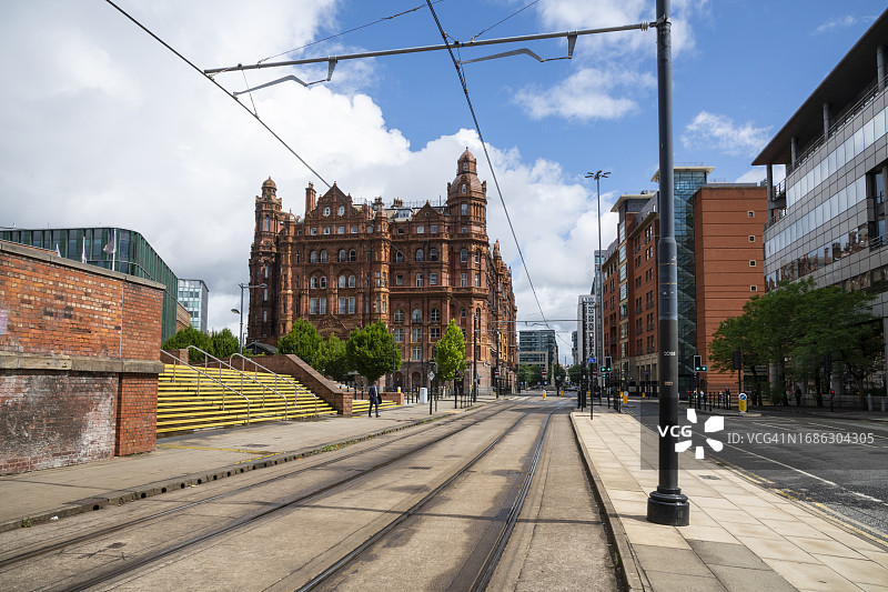 英国曼彻斯特莫斯利下街图片素材