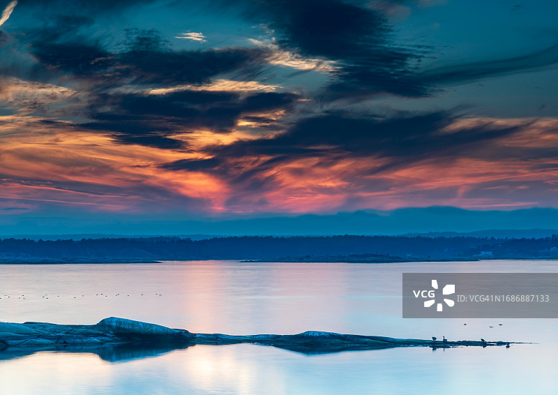 海边的日落图片素材