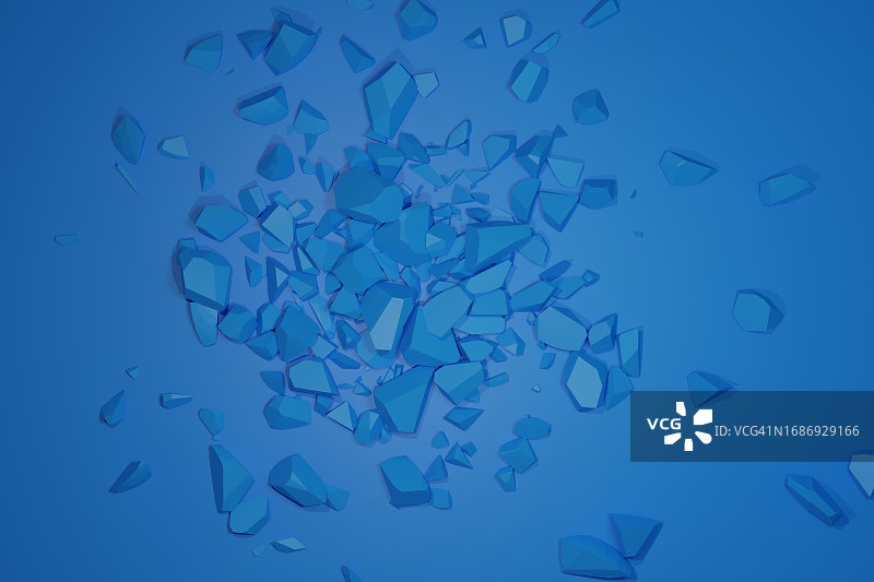 一堆不同形状的破碎物品图片素材